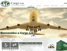 Tablet Screenshot of cargo-sa.com